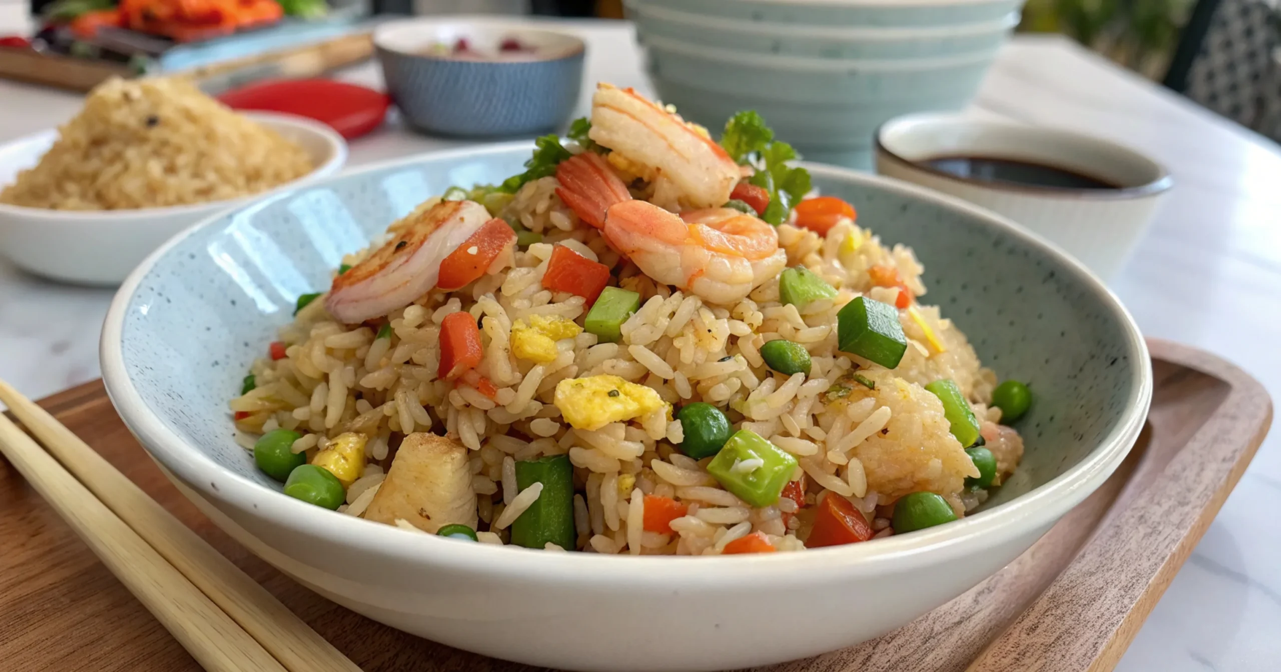 What is the secret ingredient to restaurant fried rice?