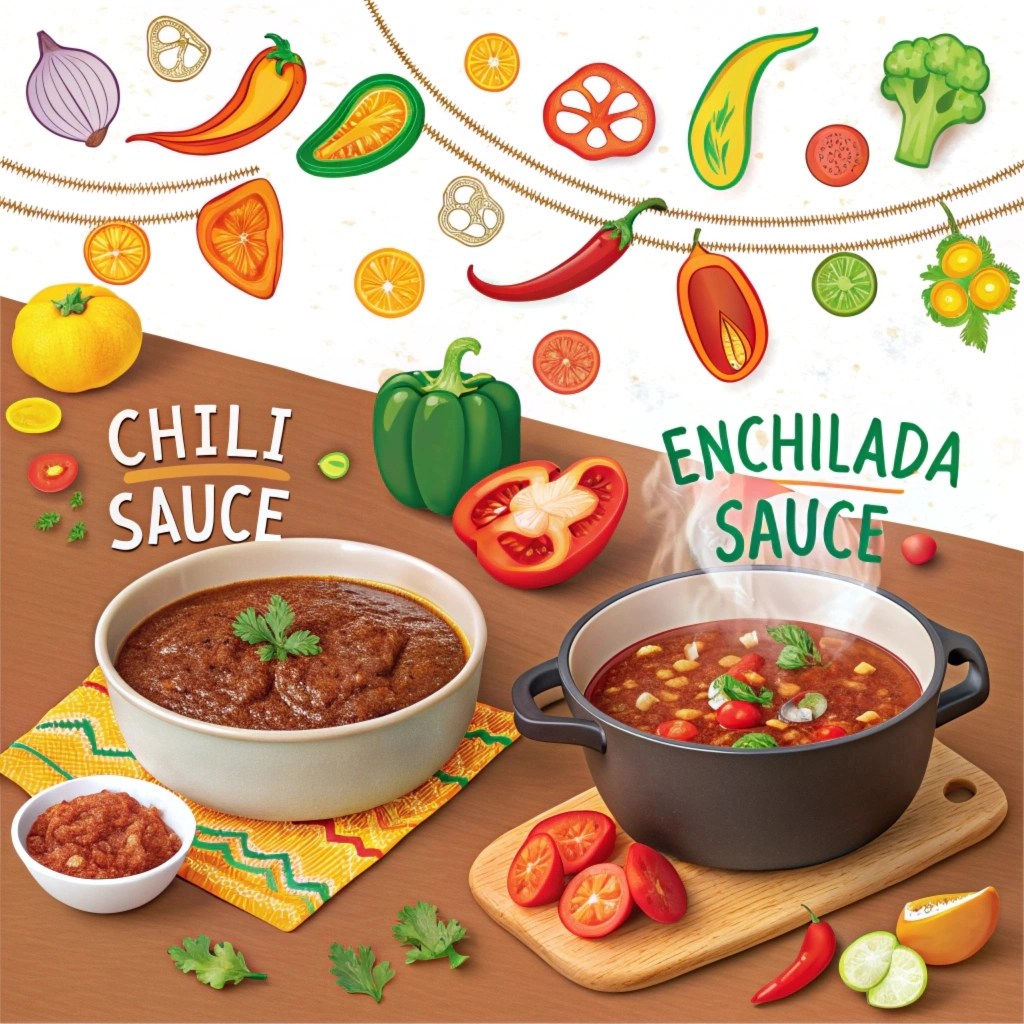 Is chili sauce the same as enchilada sauce?