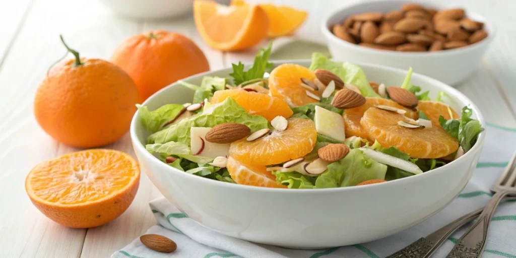 Mandarin Orange salad with almonds