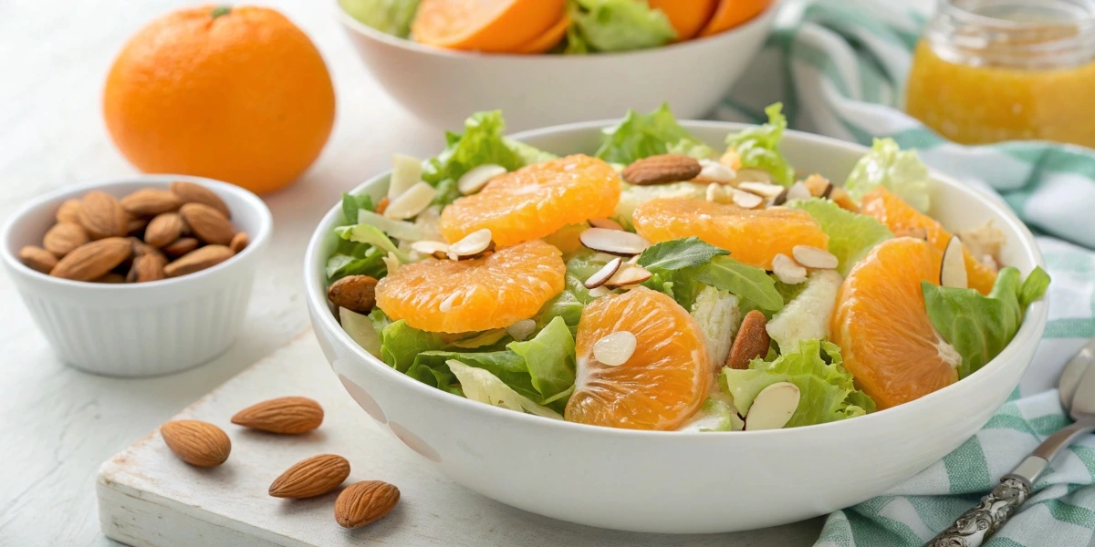 Mandarin Orange salad with almonds