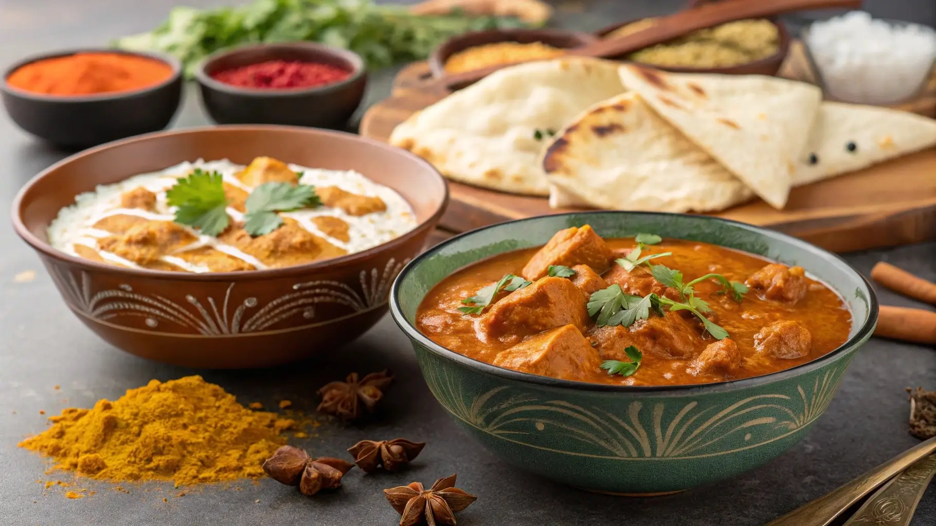 Is butter chicken healthier than tikka masala?