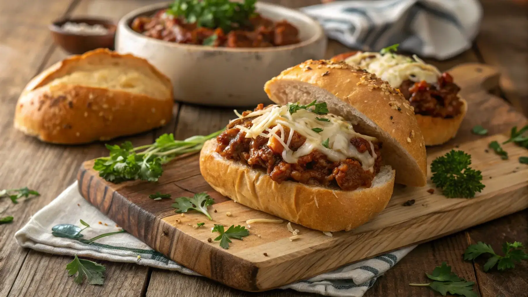 garlic bread sloppy joes