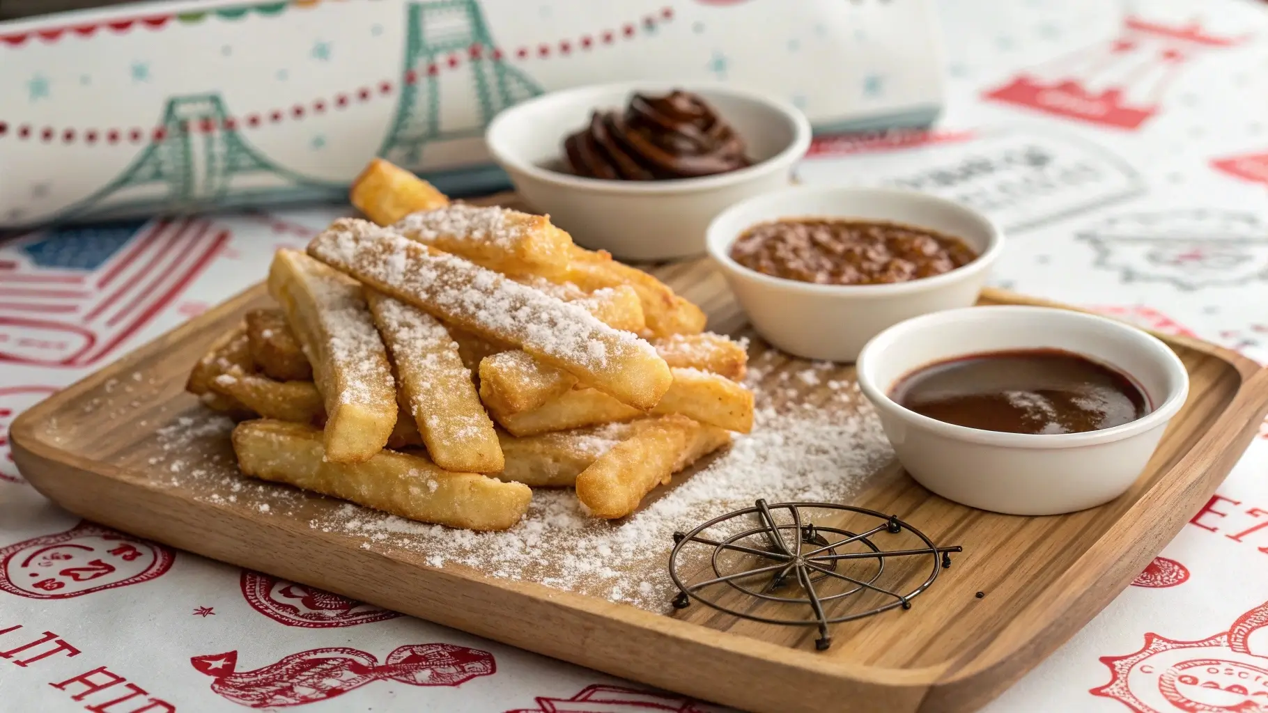 What are funnel cake fries made of?