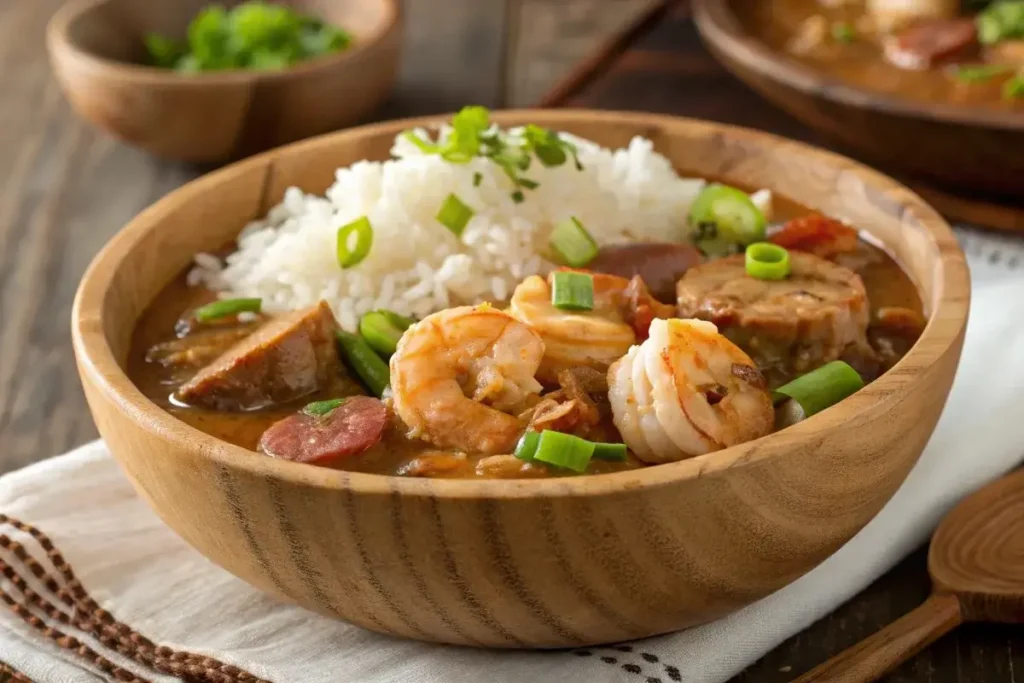 What are 3 traditional Cajun meals?