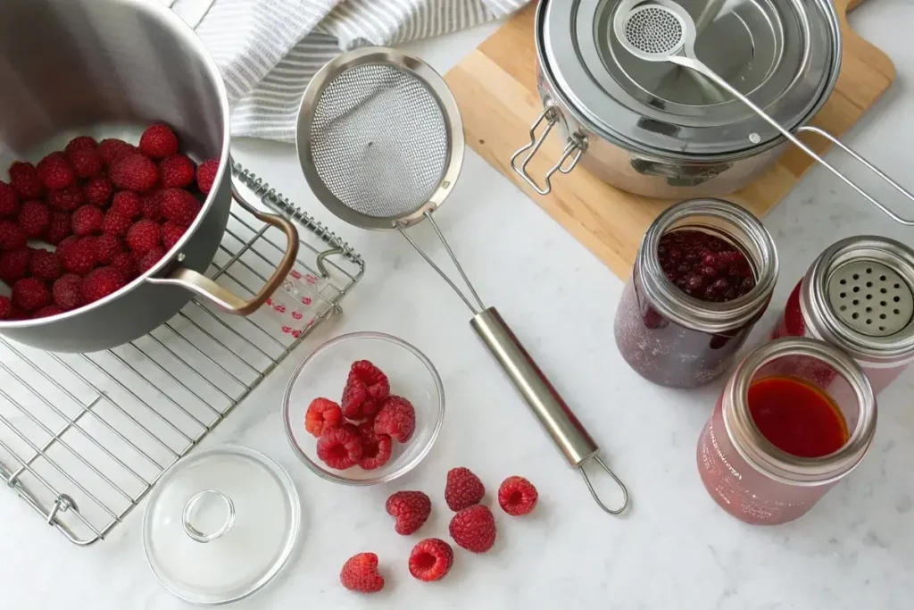 How much raspberries to make jelly?