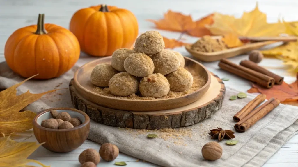 no bake pumpkin cheesecake balls