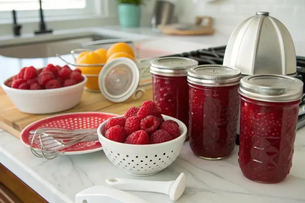 How do you get the seeds out of raspberries for jelly?