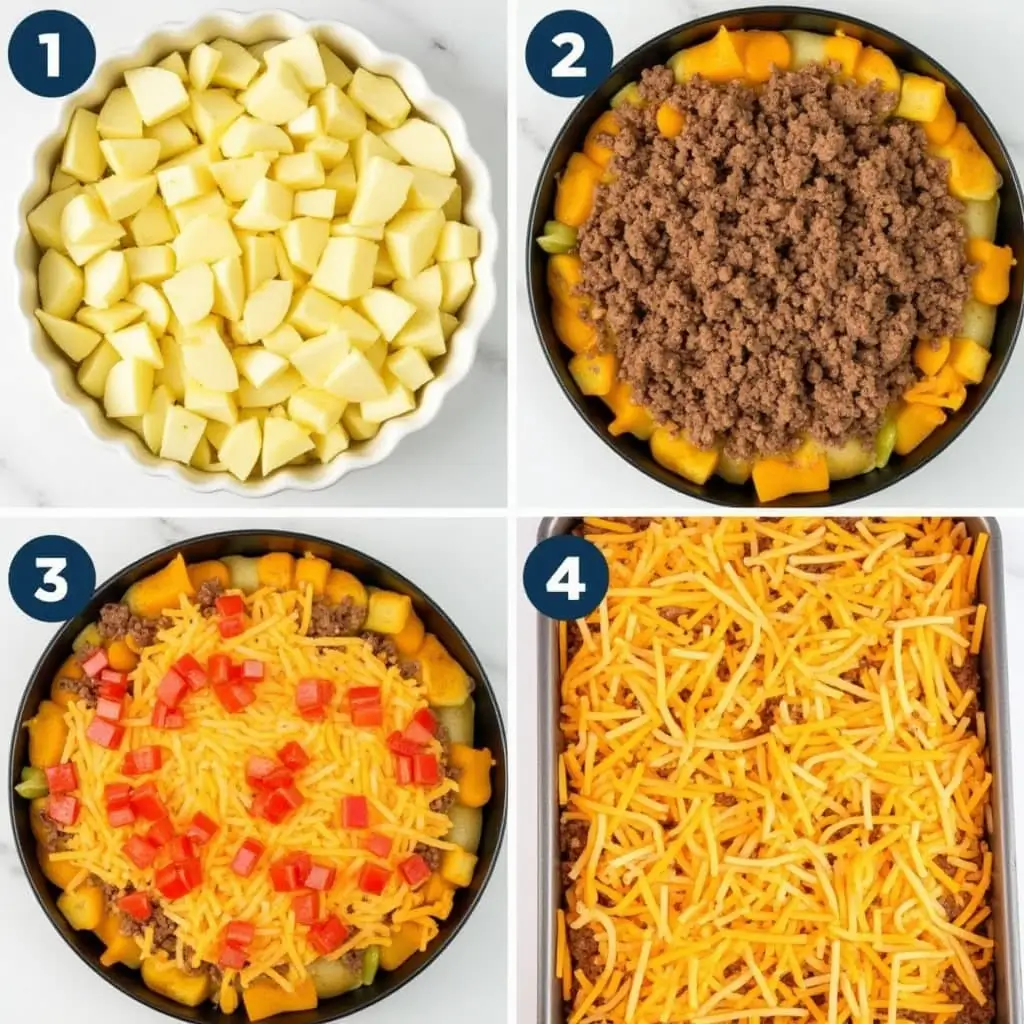 taco potato casserole