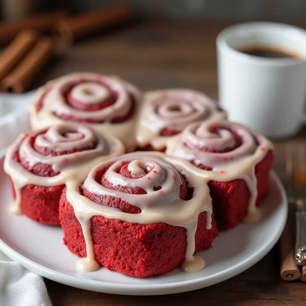 Red Velvet Cinnamon Rolls