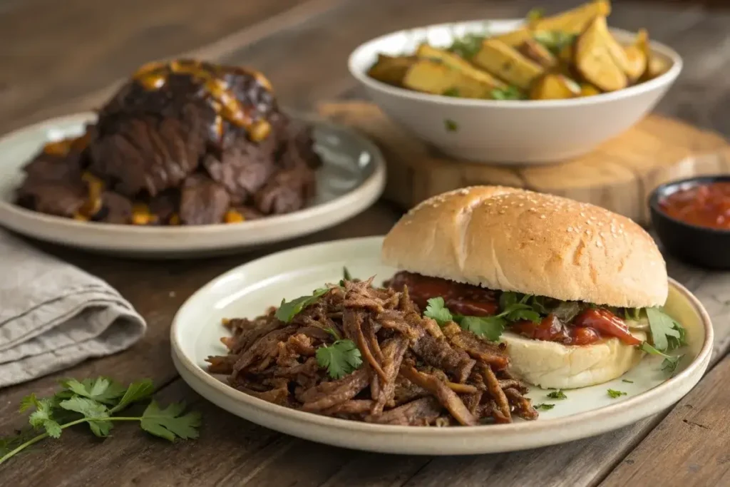 Is shredded beef the same as pulled beef?