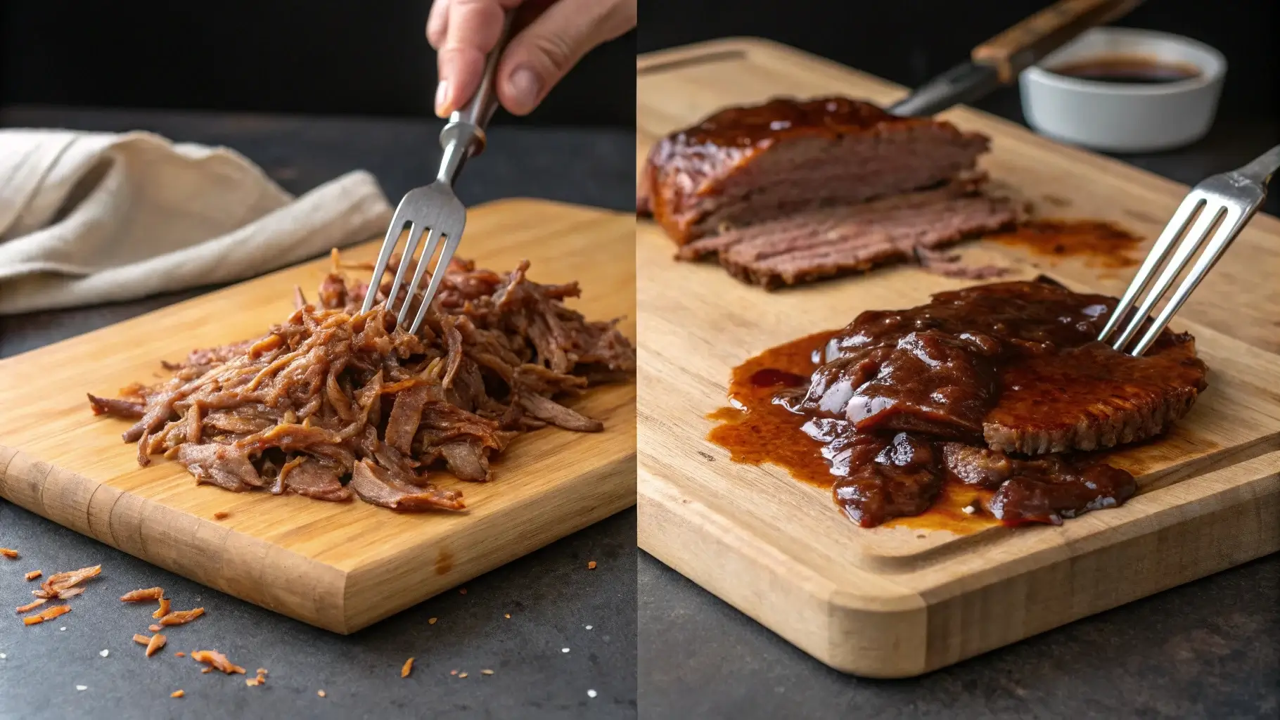 Is shredded beef the same as pulled beef?