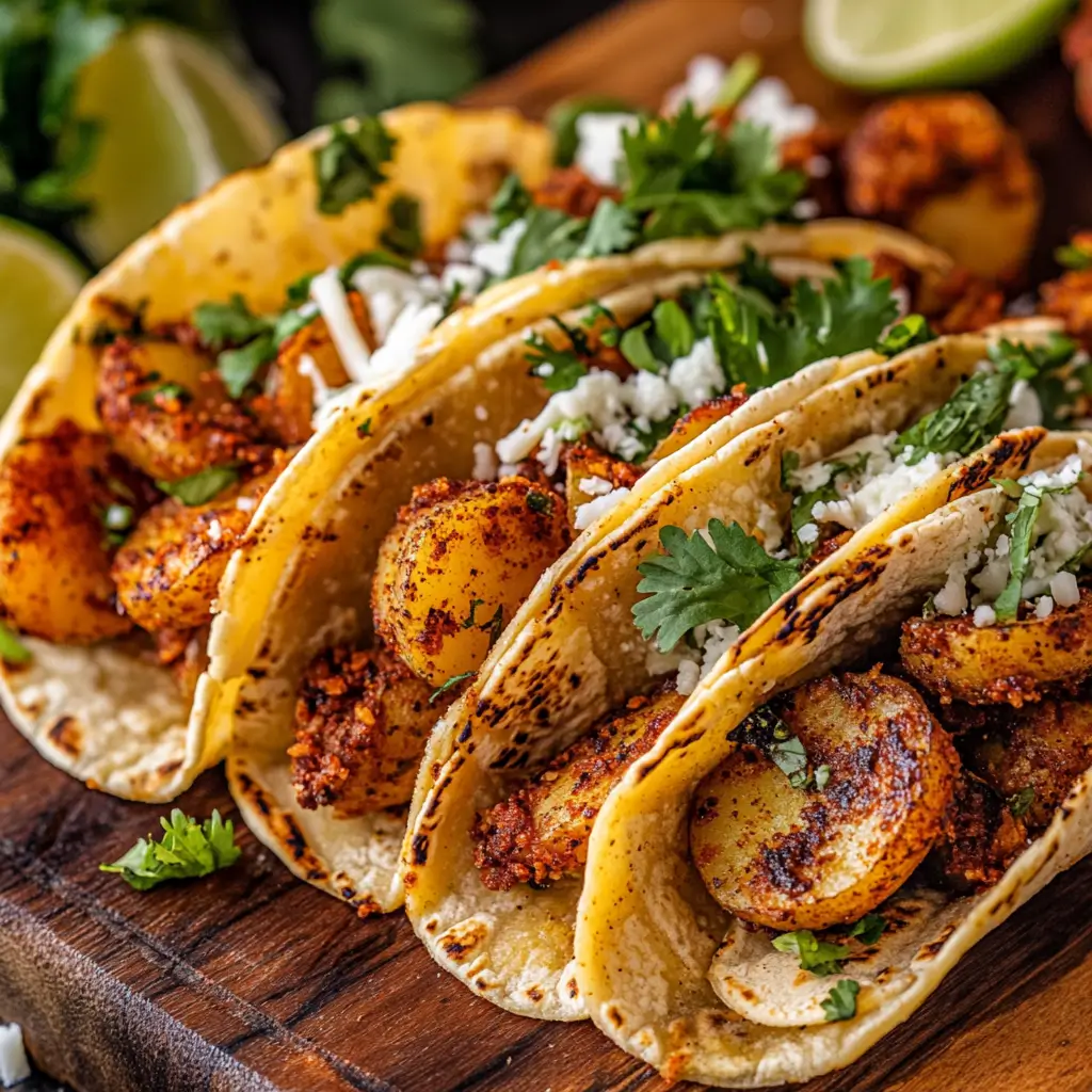 spicy potato soft taco