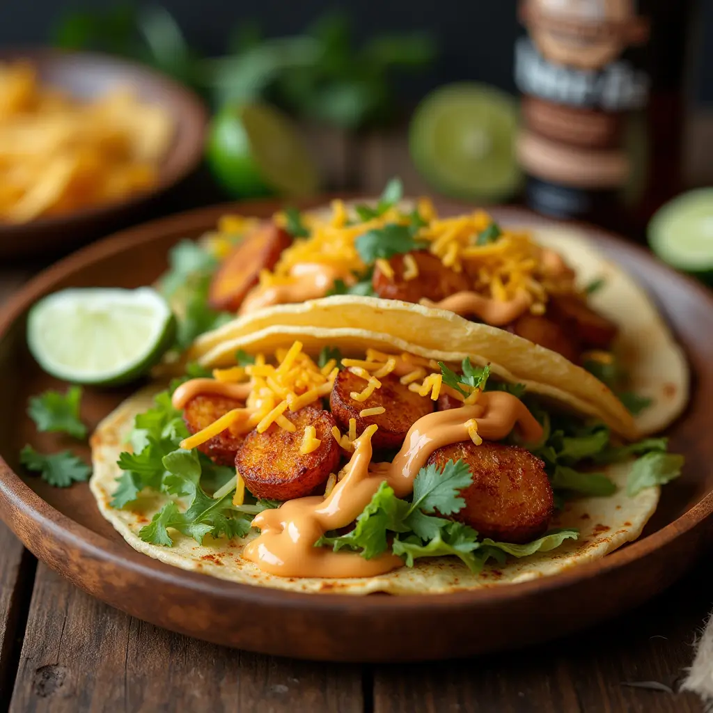 spicy potato soft taco