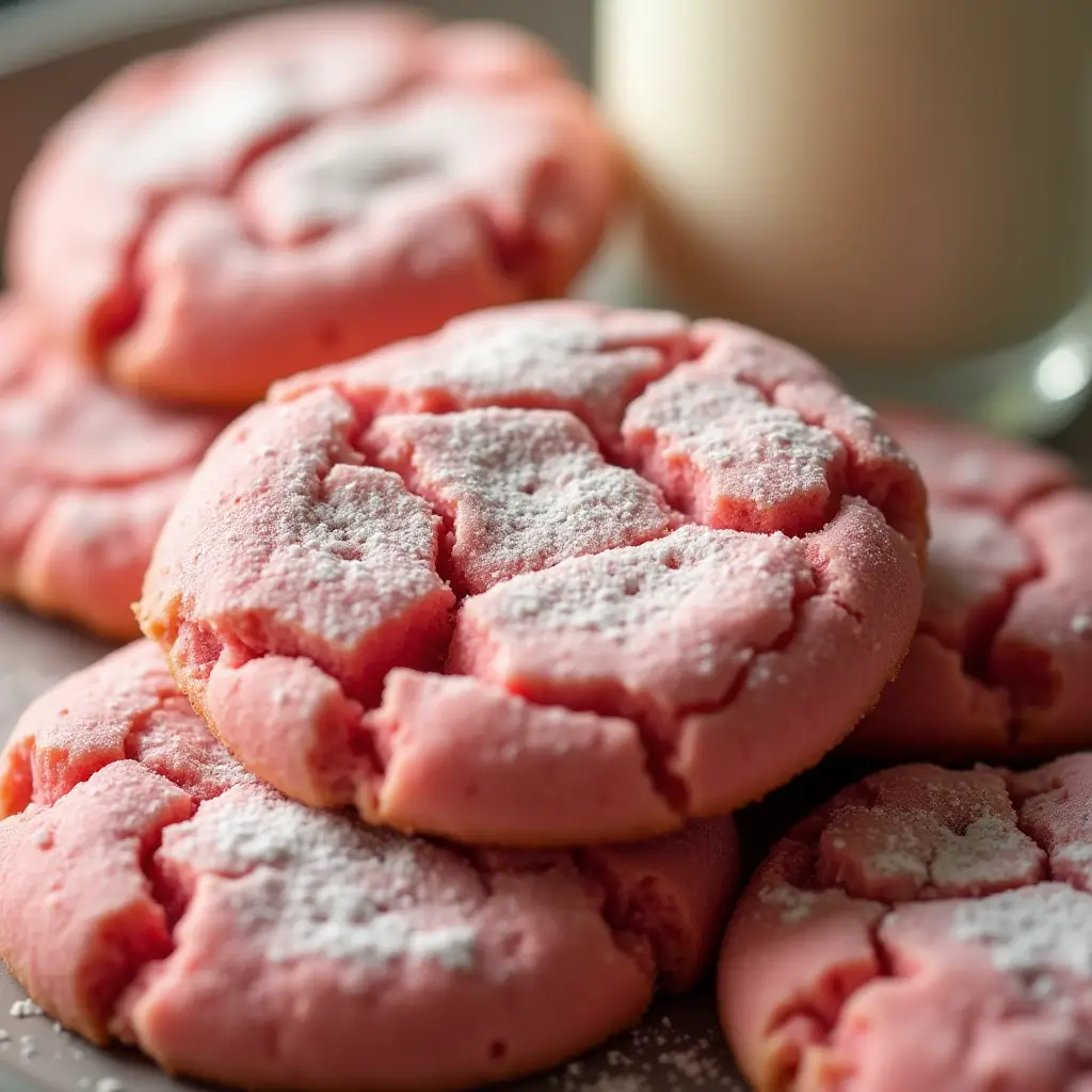 Strawberry Cake Cookies