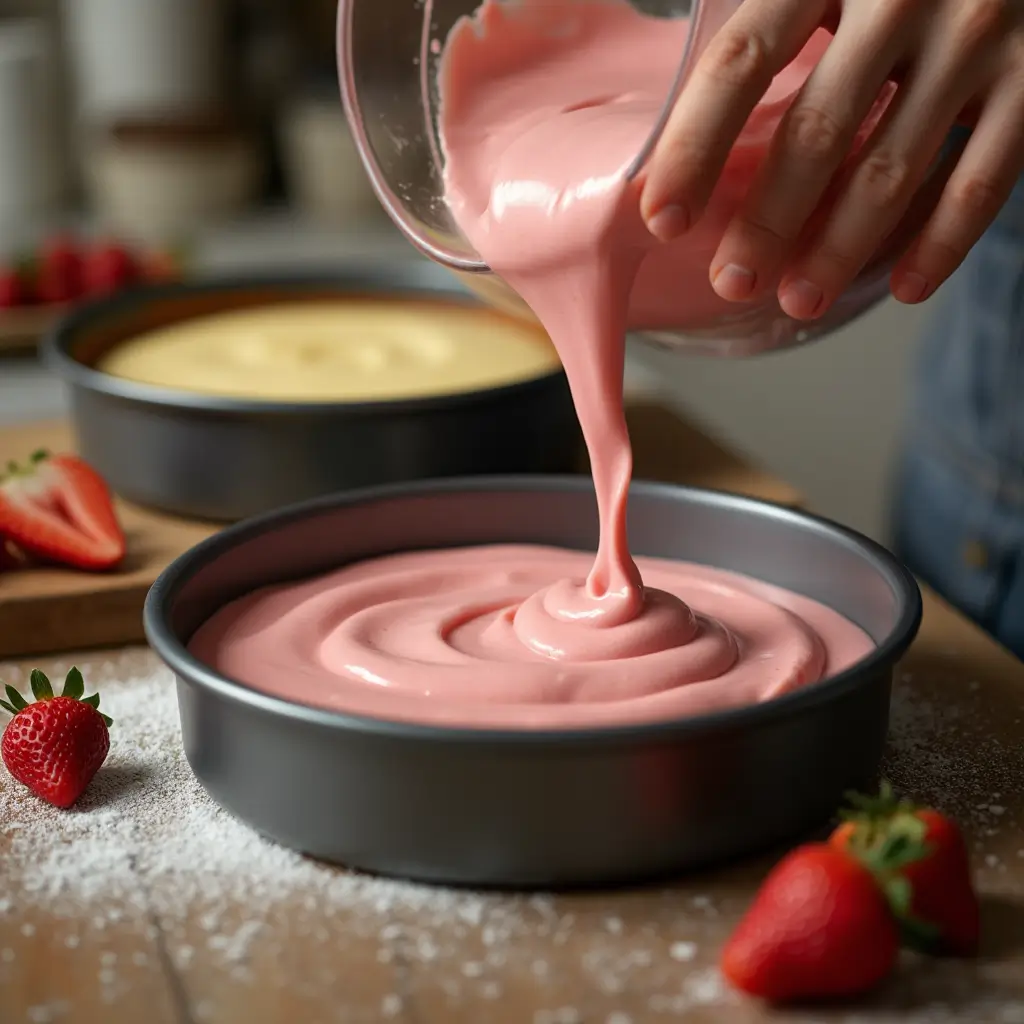 strawberry cheesecake cake recipe