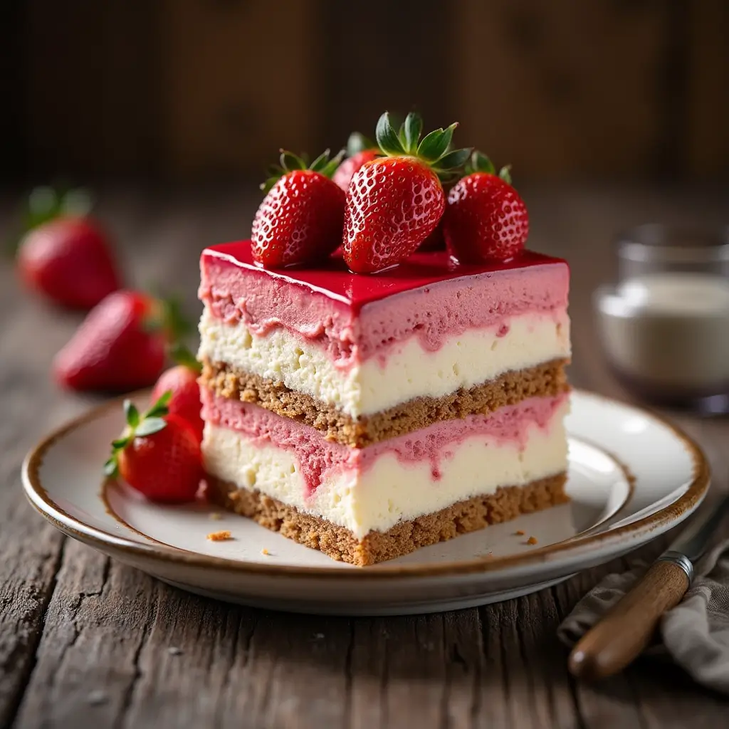 strawberry cheesecake cake recipe