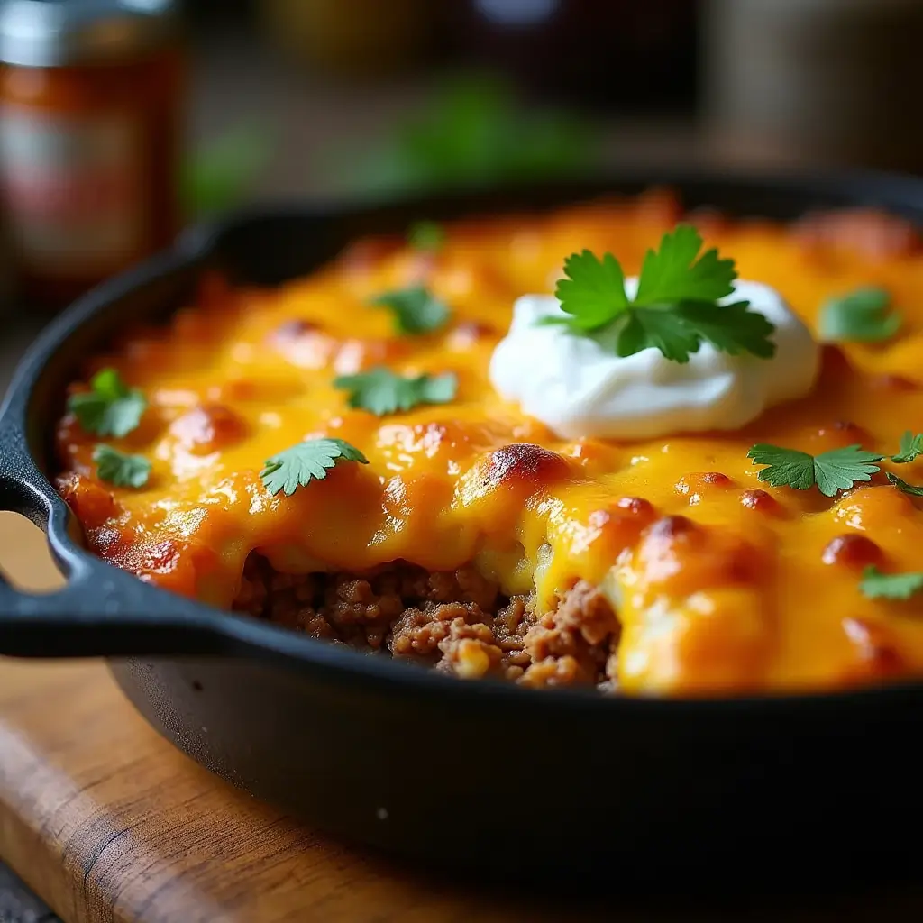 taco potato casserole