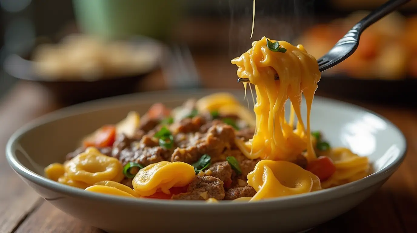 philly cheesesteak tortellini pasta